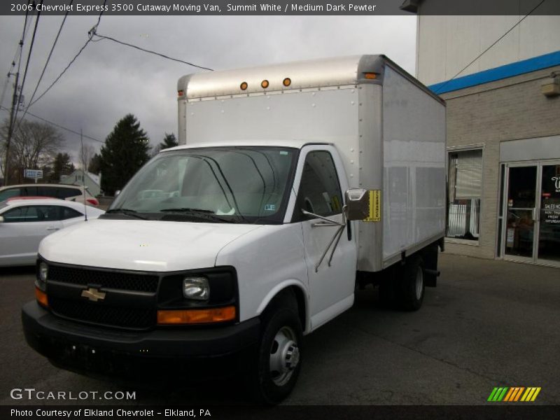 Summit White / Medium Dark Pewter 2006 Chevrolet Express 3500 Cutaway Moving Van
