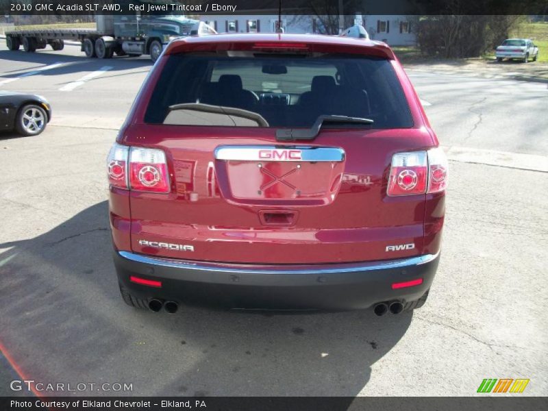 Red Jewel Tintcoat / Ebony 2010 GMC Acadia SLT AWD
