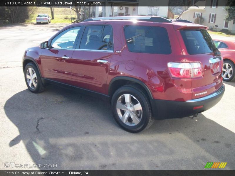 Red Jewel Tintcoat / Ebony 2010 GMC Acadia SLT AWD