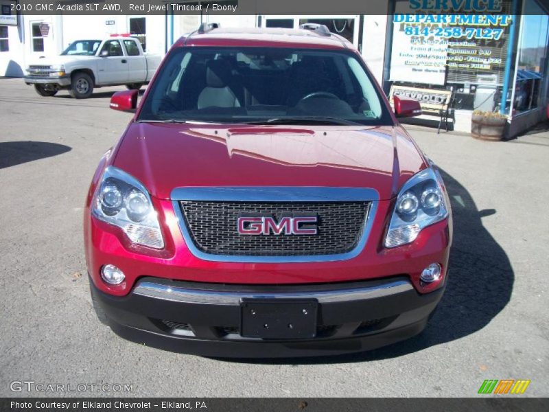 Red Jewel Tintcoat / Ebony 2010 GMC Acadia SLT AWD