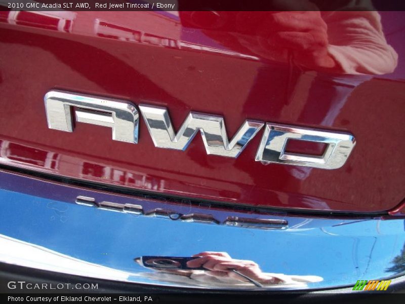 Red Jewel Tintcoat / Ebony 2010 GMC Acadia SLT AWD