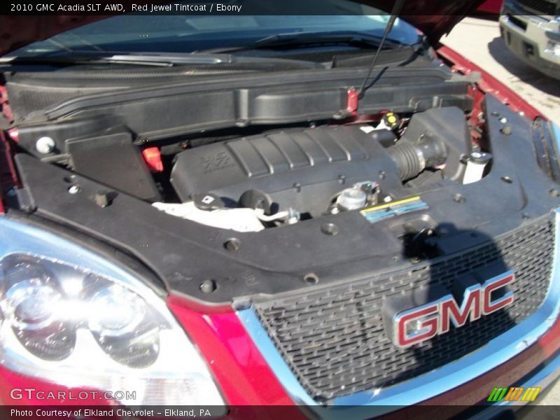 Red Jewel Tintcoat / Ebony 2010 GMC Acadia SLT AWD