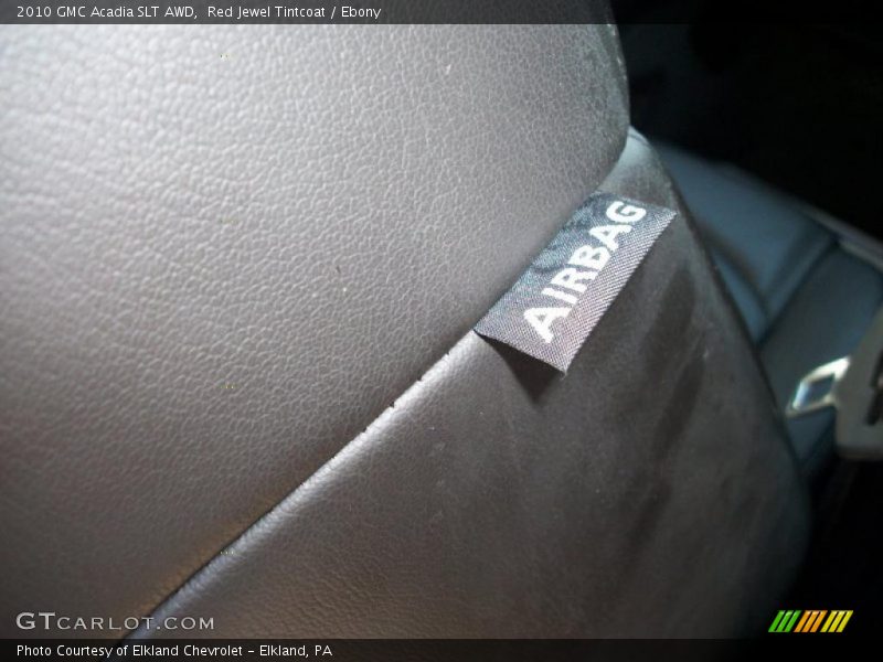 Red Jewel Tintcoat / Ebony 2010 GMC Acadia SLT AWD