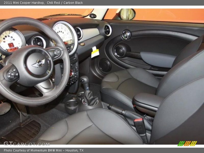 Carbon Black Interior - 2011 Cooper Hardtop 