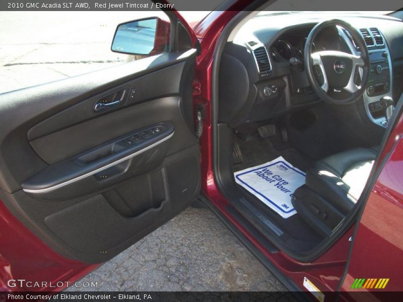 Red Jewel Tintcoat / Ebony 2010 GMC Acadia SLT AWD