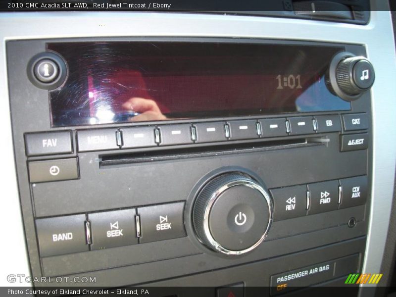 Red Jewel Tintcoat / Ebony 2010 GMC Acadia SLT AWD