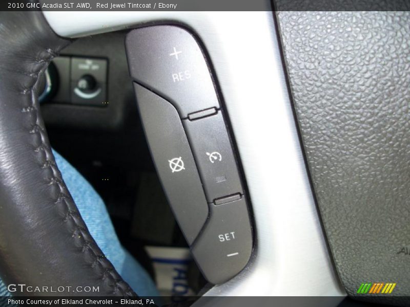 Red Jewel Tintcoat / Ebony 2010 GMC Acadia SLT AWD