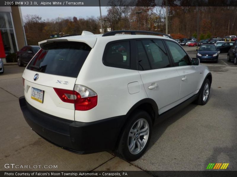 Alpine White / Terracotta 2005 BMW X3 3.0i