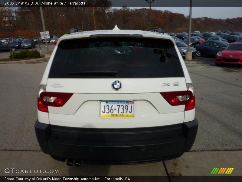 Alpine White / Terracotta 2005 BMW X3 3.0i