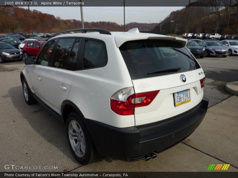 Alpine White / Terracotta 2005 BMW X3 3.0i