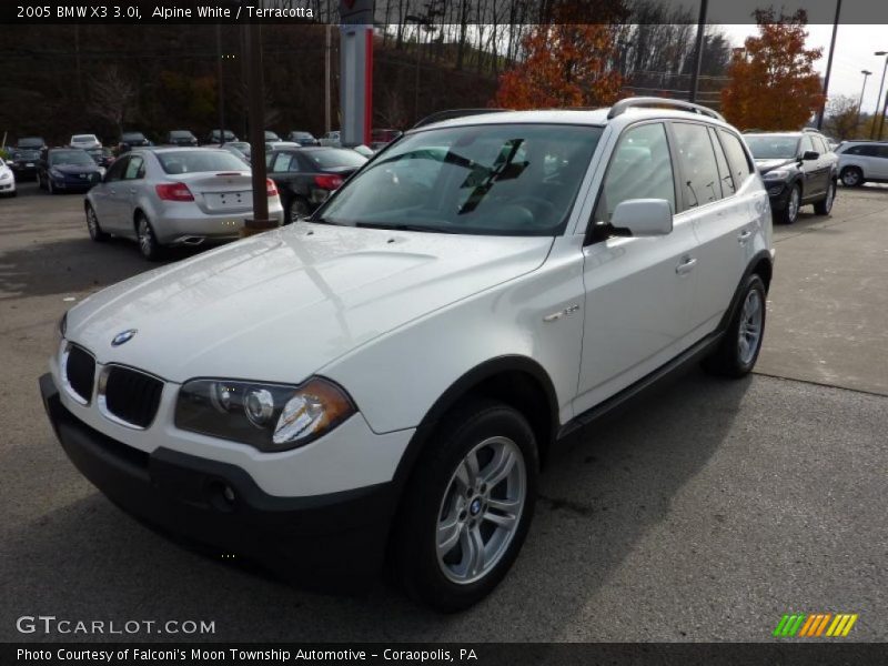 Alpine White / Terracotta 2005 BMW X3 3.0i