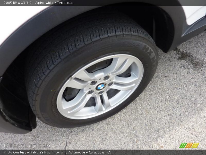Alpine White / Terracotta 2005 BMW X3 3.0i