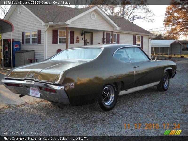 Gold / Beige 1969 Buick Skylark GS 350 Coupe