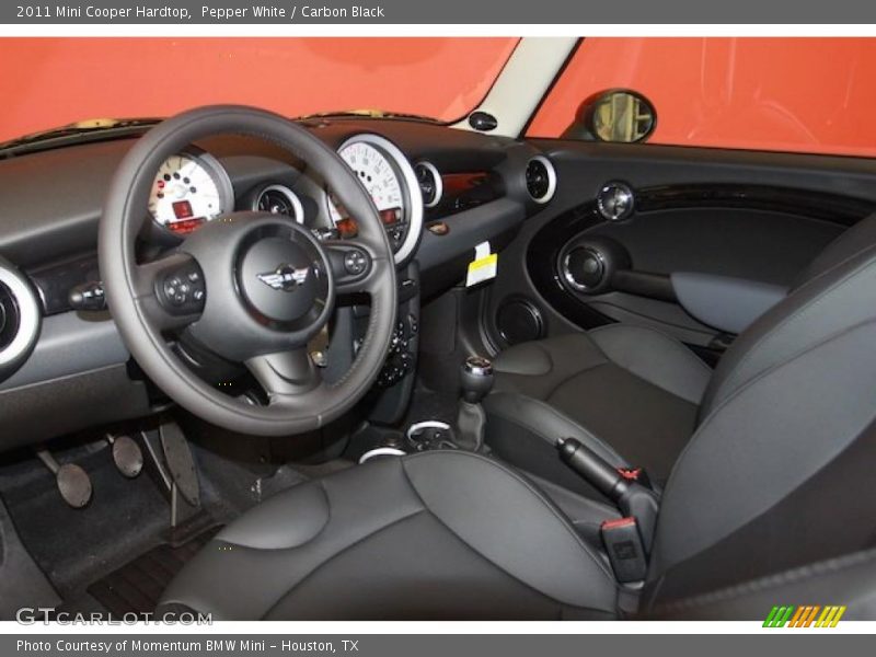 Carbon Black Interior - 2011 Cooper Hardtop 