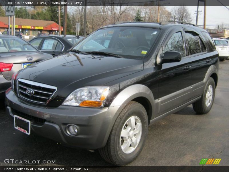 Ebony Black / Gray 2008 Kia Sorento EX 4x4