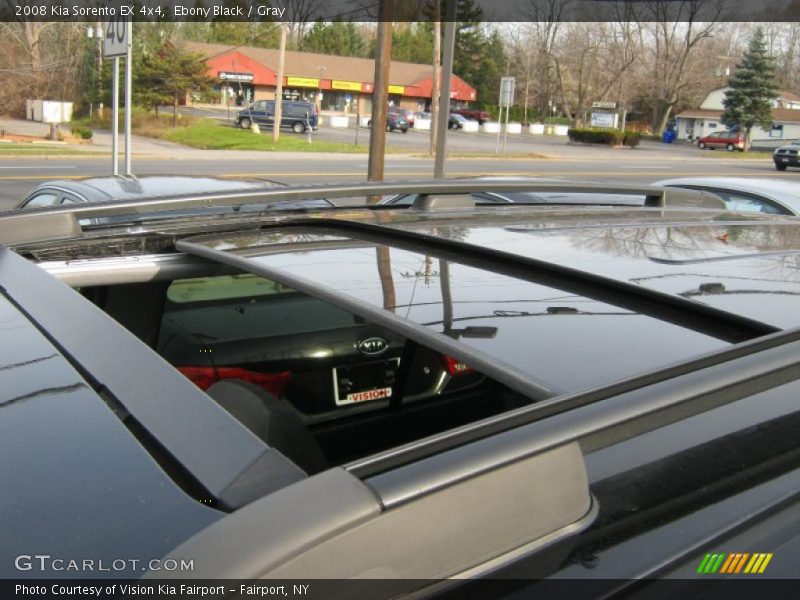 Ebony Black / Gray 2008 Kia Sorento EX 4x4
