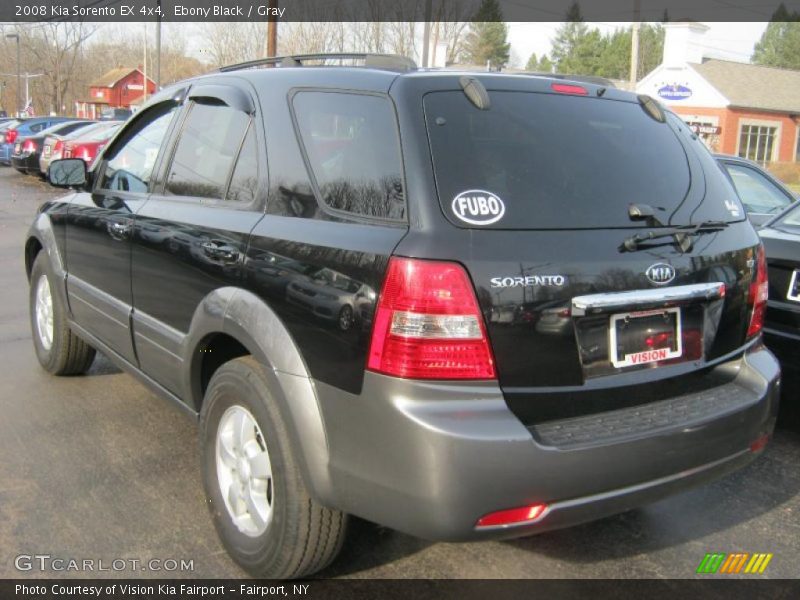 Ebony Black / Gray 2008 Kia Sorento EX 4x4