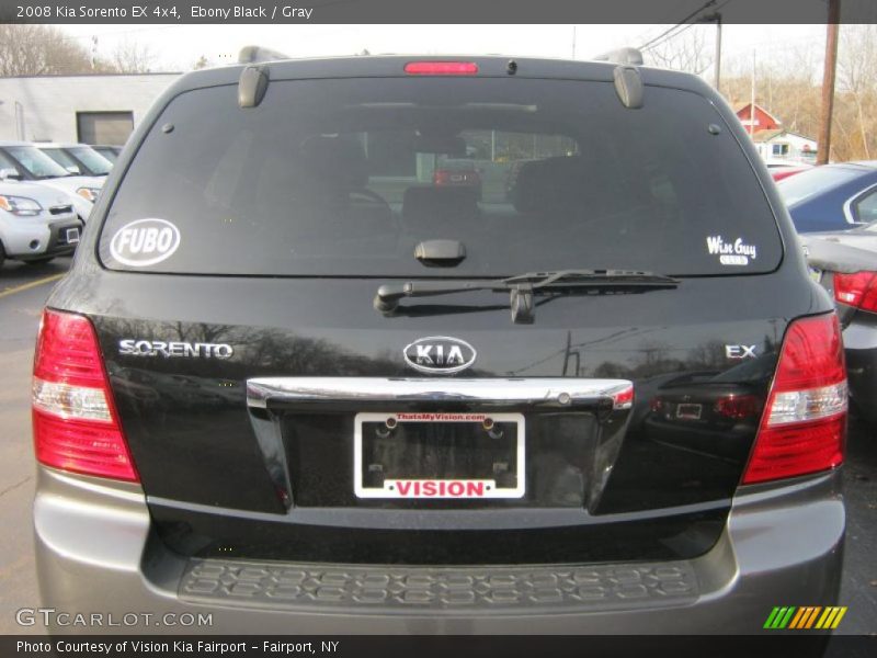 Ebony Black / Gray 2008 Kia Sorento EX 4x4