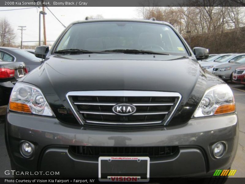 Ebony Black / Gray 2008 Kia Sorento EX 4x4