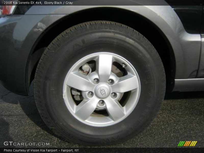 Ebony Black / Gray 2008 Kia Sorento EX 4x4