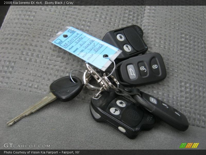 Ebony Black / Gray 2008 Kia Sorento EX 4x4