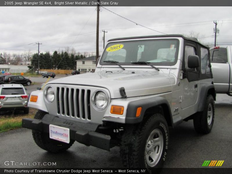 Bright Silver Metallic / Dark Slate Gray 2005 Jeep Wrangler SE 4x4