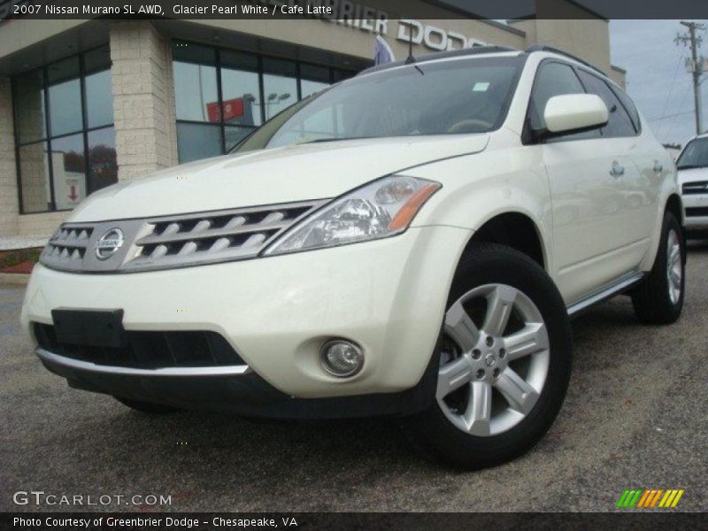Glacier Pearl White / Cafe Latte 2007 Nissan Murano SL AWD