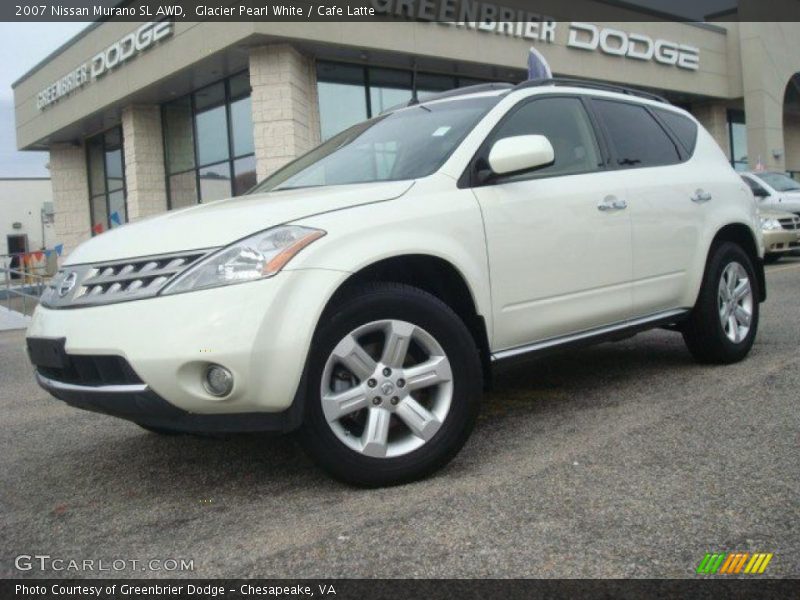 Glacier Pearl White / Cafe Latte 2007 Nissan Murano SL AWD