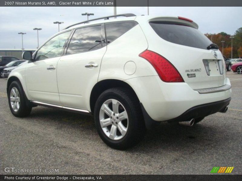 Glacier Pearl White / Cafe Latte 2007 Nissan Murano SL AWD