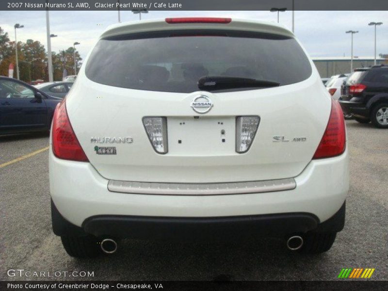 Glacier Pearl White / Cafe Latte 2007 Nissan Murano SL AWD