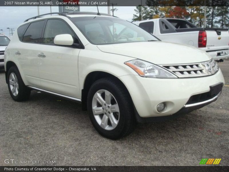 Glacier Pearl White / Cafe Latte 2007 Nissan Murano SL AWD