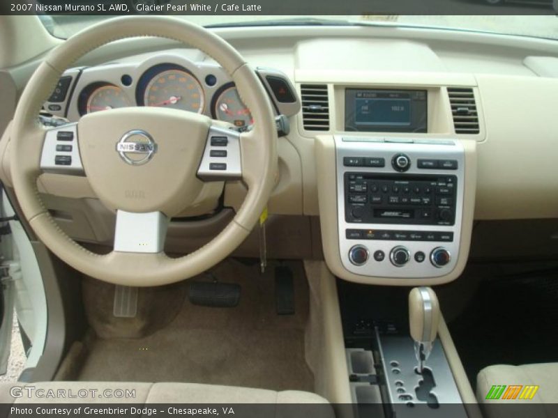 Glacier Pearl White / Cafe Latte 2007 Nissan Murano SL AWD