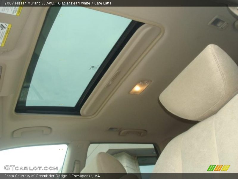 Glacier Pearl White / Cafe Latte 2007 Nissan Murano SL AWD