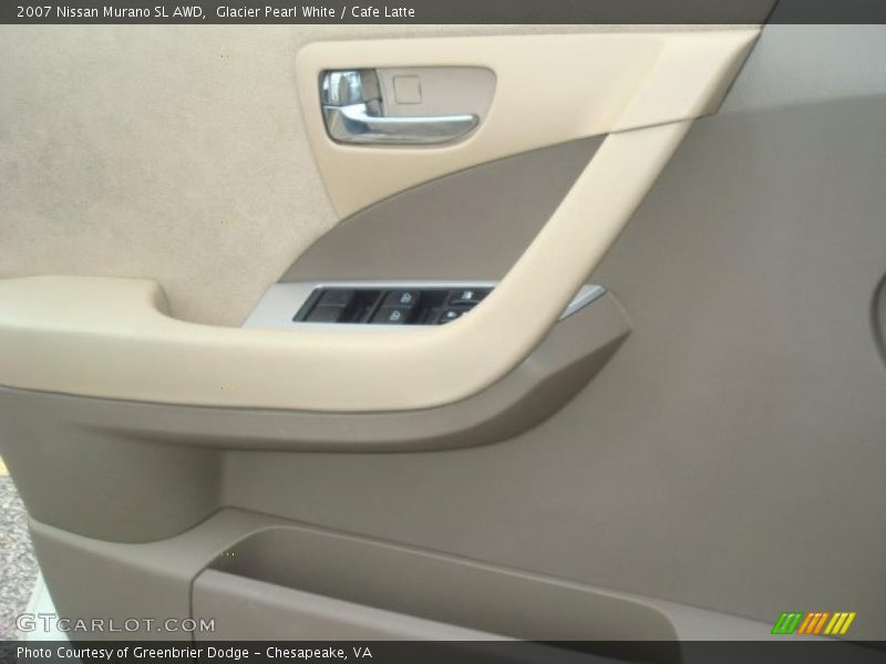 Glacier Pearl White / Cafe Latte 2007 Nissan Murano SL AWD