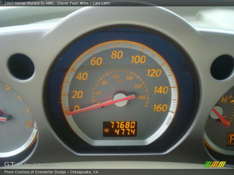 Glacier Pearl White / Cafe Latte 2007 Nissan Murano SL AWD