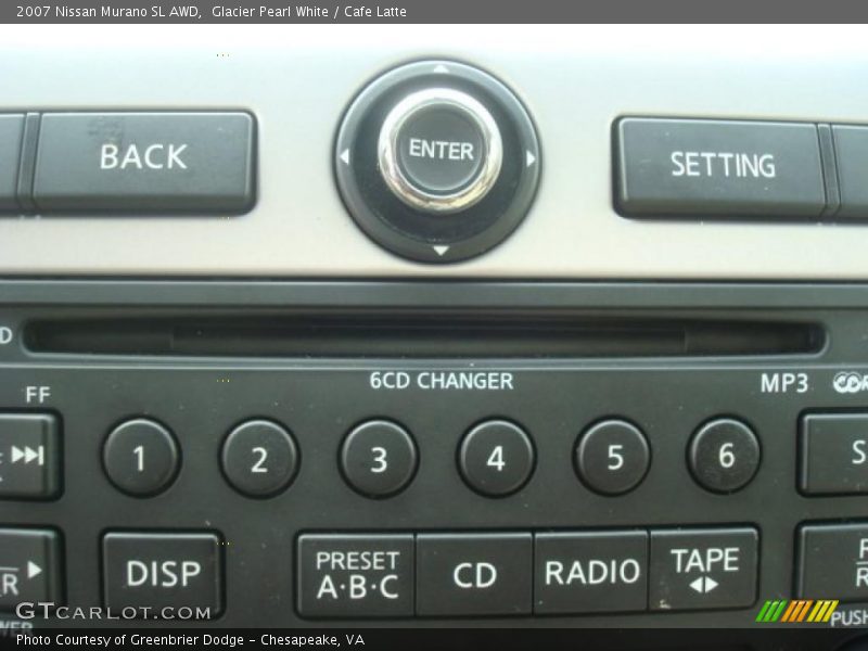 Glacier Pearl White / Cafe Latte 2007 Nissan Murano SL AWD