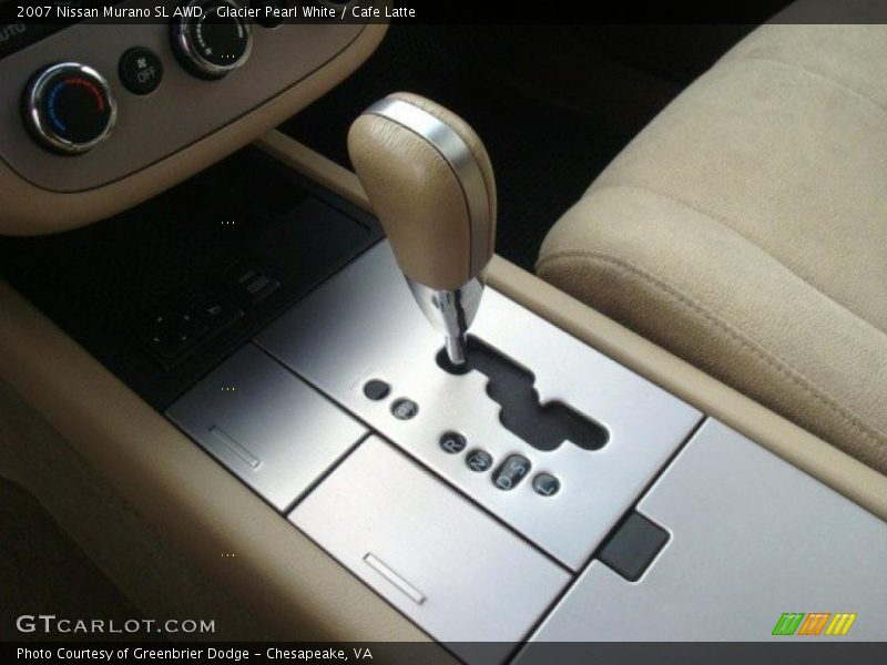 Glacier Pearl White / Cafe Latte 2007 Nissan Murano SL AWD