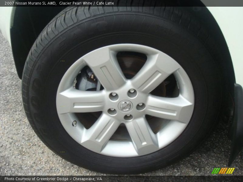 Glacier Pearl White / Cafe Latte 2007 Nissan Murano SL AWD