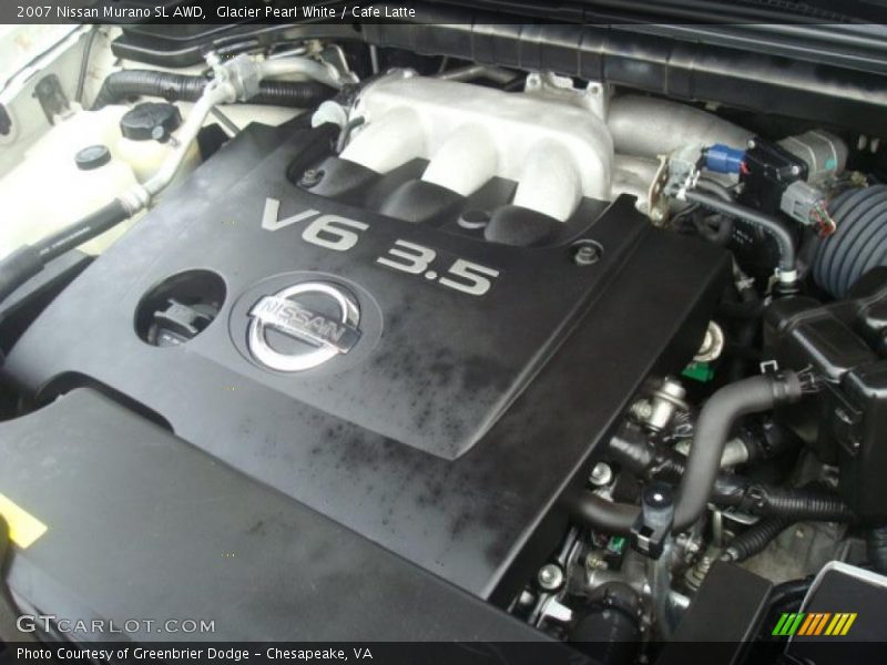 Glacier Pearl White / Cafe Latte 2007 Nissan Murano SL AWD