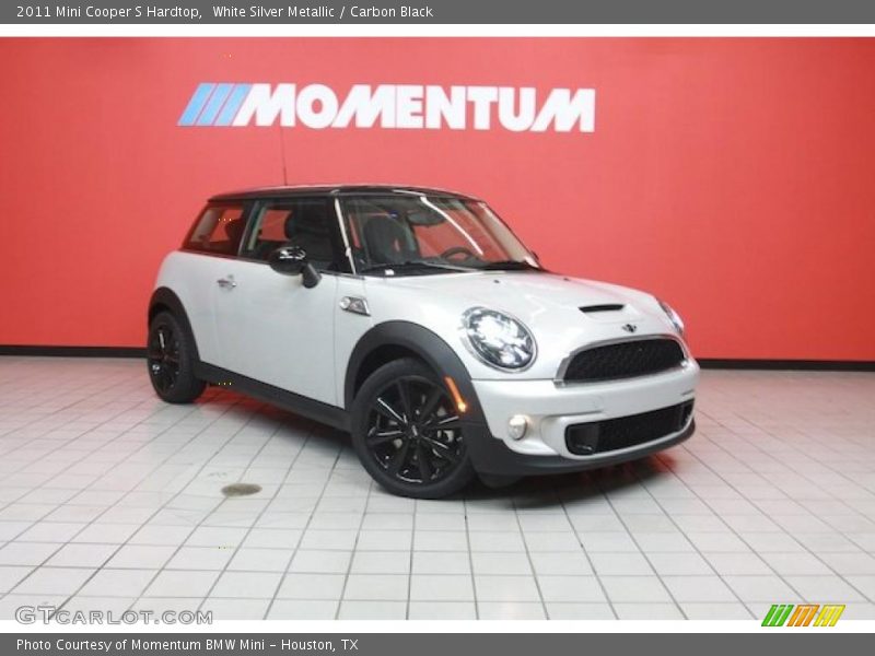 White Silver Metallic / Carbon Black 2011 Mini Cooper S Hardtop