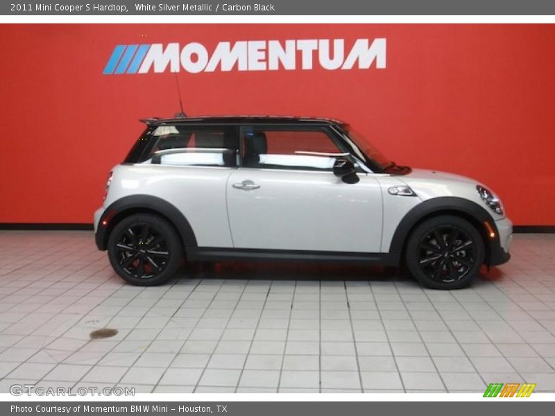White Silver Metallic / Carbon Black 2011 Mini Cooper S Hardtop