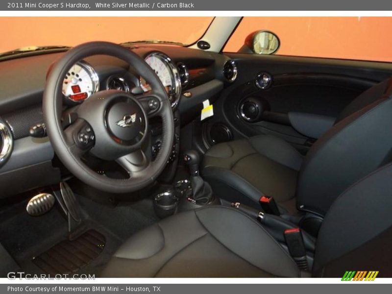 White Silver Metallic / Carbon Black 2011 Mini Cooper S Hardtop