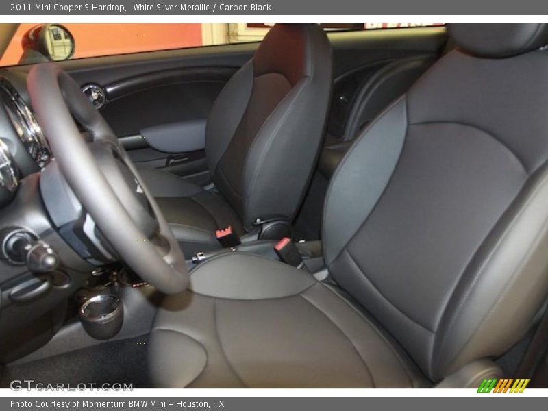 White Silver Metallic / Carbon Black 2011 Mini Cooper S Hardtop