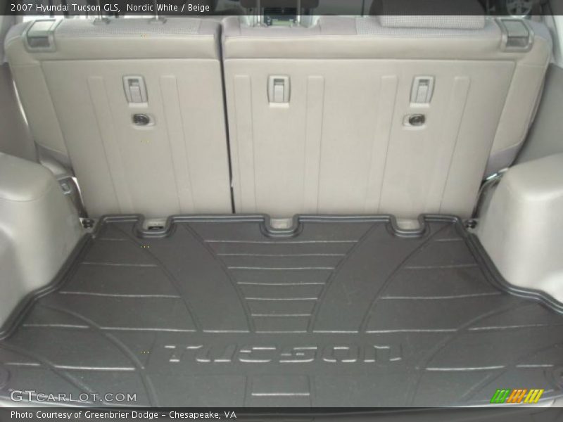 Nordic White / Beige 2007 Hyundai Tucson GLS
