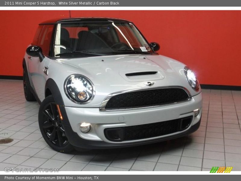 White Silver Metallic / Carbon Black 2011 Mini Cooper S Hardtop