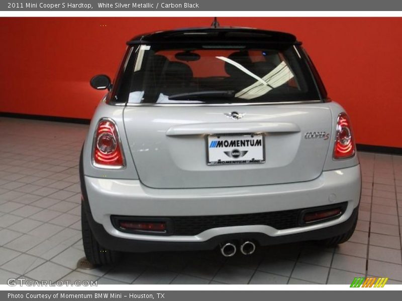 White Silver Metallic / Carbon Black 2011 Mini Cooper S Hardtop