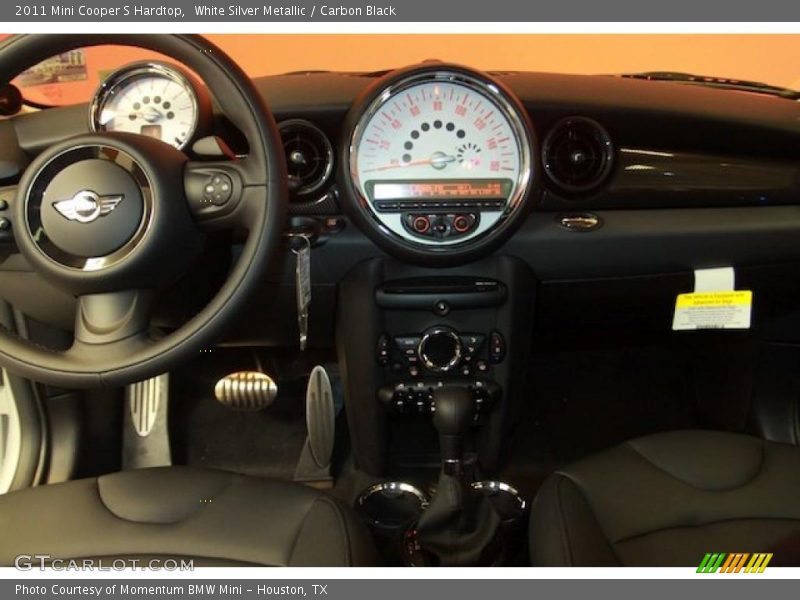 White Silver Metallic / Carbon Black 2011 Mini Cooper S Hardtop