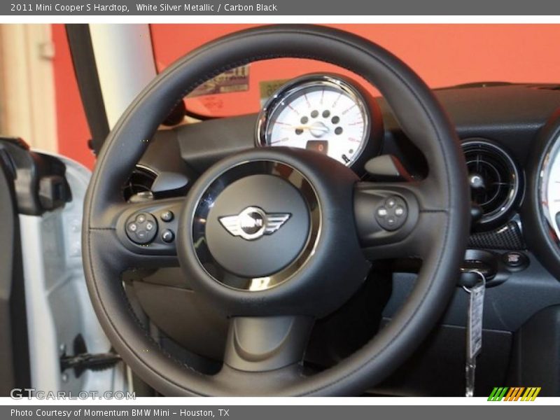 White Silver Metallic / Carbon Black 2011 Mini Cooper S Hardtop