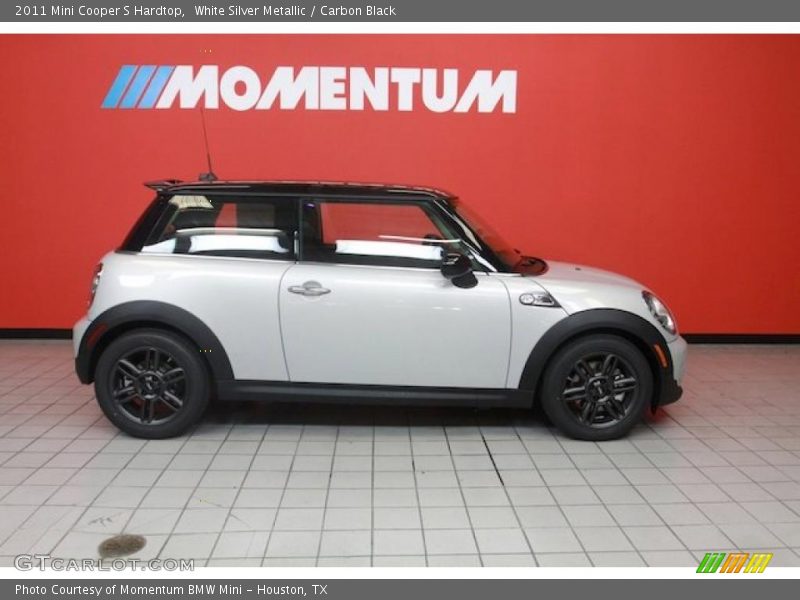 White Silver Metallic / Carbon Black 2011 Mini Cooper S Hardtop