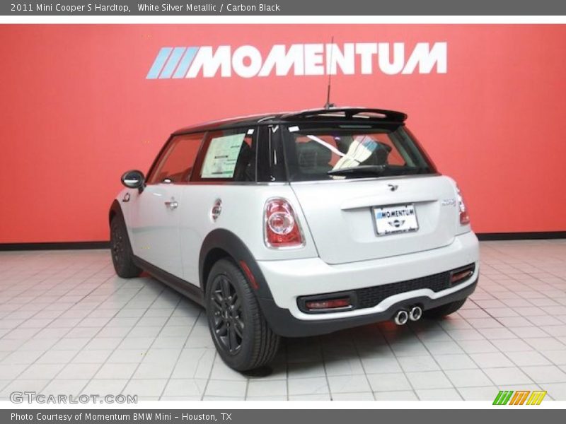 White Silver Metallic / Carbon Black 2011 Mini Cooper S Hardtop